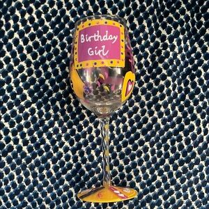 Colorful Party Wine Glass with Gift Design